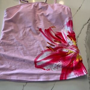 Pink Floral Tank Top